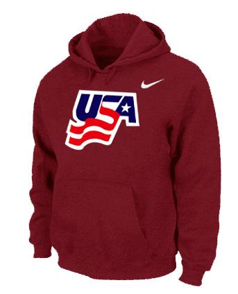 Cheap Nike USA Graphic Legend Performance Pullover Hoodie Red For Sale