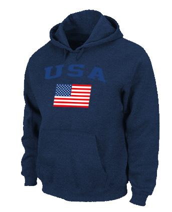Cheap USA Olympics USA Flag Pullover Hoodie Dark Blue For Sale