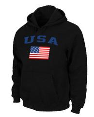 Cheap USA Olympics USA Flag Pullover Hoodie Black For Sale