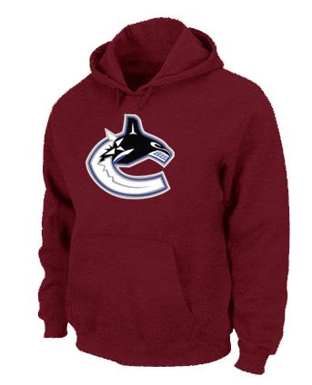 Cheap Vancouver Canucks Orange Big & Tall Logo Pullover NHL Hoodie Red For Sale