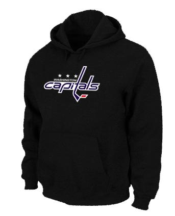 Cheap Washington Capitals Big & Tall Logo Pullover NHL Hoodie Black For Sale