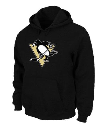 Cheap Pittsburgh Penguins Big & Tall Logo Pullover NHL Hoodie Black For Sale