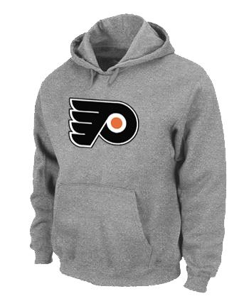 Cheap Philadelphia Flyers Big & Tall Logo Pullover NHL Hoodie Grey For Sale