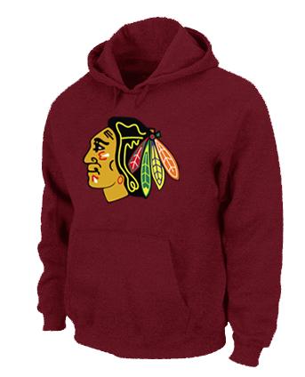 Cheap Chicago Blackhawks Big & Tall Logo Pullover NHL Hoodie Red For Sale