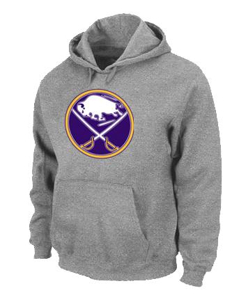 Cheap Buffalo Sabres Big & Tall Logo Pullover NHL Hoodie Grey For Sale