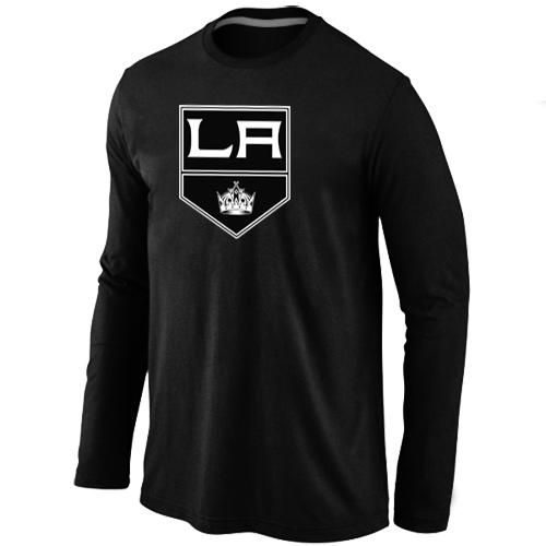 Cheap Los Angeles Kings Big & Tall Logo Black Long Sleeve NHL T-Shirt For Sale
