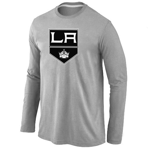 Cheap Los Angeles Kings Big & Tall Logo Grey Long Sleeve T-Shirt For Sale