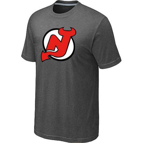 Cheap NHL New Jersey Devils Big & Tall Logo D.Grey T-Shirt For Sale