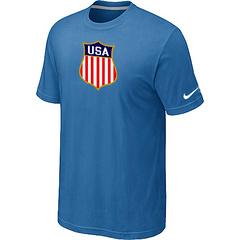 Cheap Nike Team USA Hockey Winter Olympics KO Collection Locker Room T-Shirt light blue For Sale