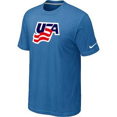 Cheap Nike USA Graphic Legend Performance Collection Locker Room T-Shirt light blue For Sale