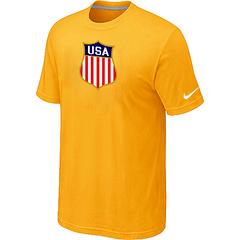 Cheap Nike Team USA Hockey Winter Olympics KO Collection Locker Room T-Shirt Yellow For Sale
