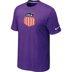 Cheap Nike Team USA Hockey Winter Olympics KO Collection Locker Room T-Shirt purple For Sale