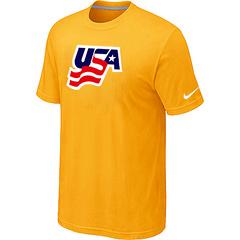 Cheap Nike USA Graphic Legend Performance Collection Locker Room T-Shirt Yellow For Sale