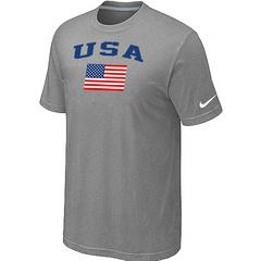Cheap USA Olympics USA Flag Collection Locker Room T-Shirt light grey For Sale