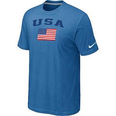 Cheap USA Olympics USA Flag Collection Locker Room T-Shirt light blue For Sale