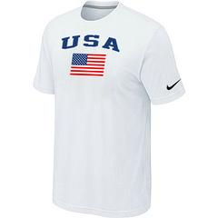 Cheap USA Olympics USA Flag Collection Locker Room T-Shirt White For Sale