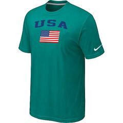 Cheap USA Olympics USA Flag Collection Locker Room T-Shirt green For Sale