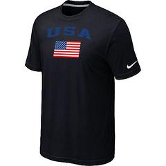 Cheap USA Olympics USA Flag Collection Locker Room T-Shirt black For Sale