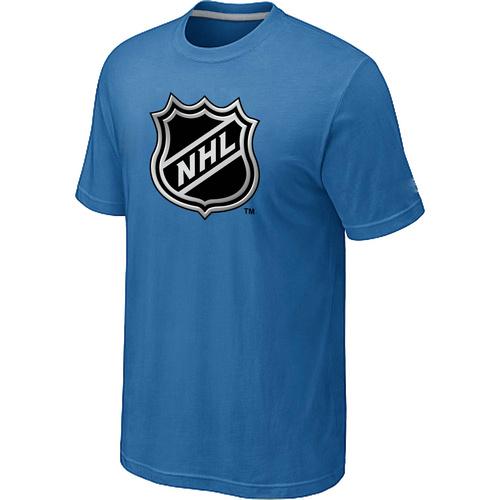 Cheap NHL Logo Big & Tall light Blue T-Shirt For Sale