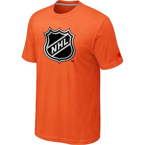 Cheap NHL Logo Big & Tall Orange T-Shirt For Sale