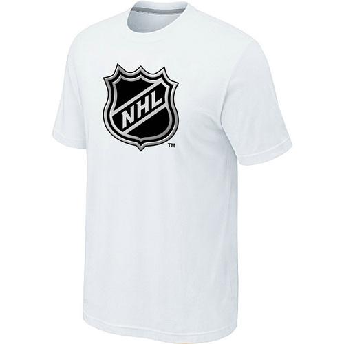 Cheap NHL Logo Big & Tall White T-Shirt For Sale