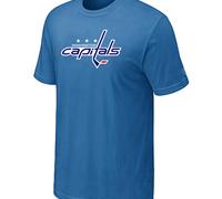 Cheap NHL Washington Capitals Big & Tall Logo light Blue T-Shirt For Sale