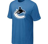 Cheap NHL Vancouver Canucks light Blue Big & Tall Logo T-Shirt For Sale