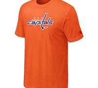 Cheap NHL Washington Capitals Big & Tall Logo Orange T-Shirt For Sale