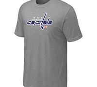 Cheap NHL Washington Capitals Big & Tall Logo L.Grey T-Shirt For Sale