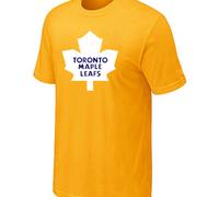 Cheap NHL Toronto Maple Leafs Big & Tall Logo Yellow T-Shirt For Sale