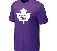 Cheap NHL Toronto Maple Leafs Big & Tall Logo Purple T-Shirt For Sale