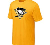 Cheap NHL Pittsburgh Penguins Big & Tall Logo Yellow T-Shirt For Sale