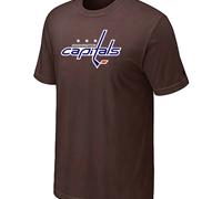 Cheap NHL Washington Capitals Big & Tall Logo Brown T-Shirt For Sale