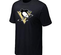 Cheap NHL Pittsburgh Penguins Big & Tall Logo Black T-Shirt For Sale
