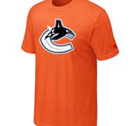 Cheap NHL Vancouver Canucks Orange Big & Tall Logo T-Shirt For Sale