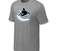 Cheap NHL Vancouver Canucks L.Grey Big & Tall Logo T-Shirt For Sale