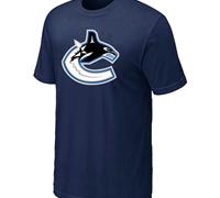 Cheap NHL Vancouver Canucks D.Blue Big & Tall Logo T-Shirt For Sale
