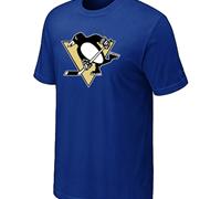 Cheap NHL Pittsburgh Penguins Big & Tall Logo Blue T-Shirt For Sale