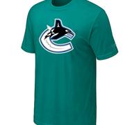 Cheap NHL Vancouver Canucks Green Big & Tall Logo T-Shirt For Sale