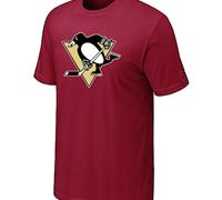 Cheap NHL Pittsburgh Penguins Big & Tall Logo Red T-Shirt For Sale