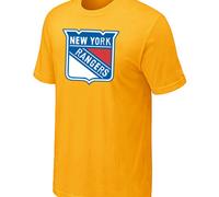 Cheap NHL New York Rangers Big & Tall Logo Yellow T-Shirt For Sale