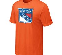 Cheap NHL New York Rangers Big & Tall Logo Orange T-Shirt For Sale
