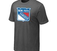 Cheap NHL New York Rangers Big & Tall Logo D.Grey T-Shirt For Sale
