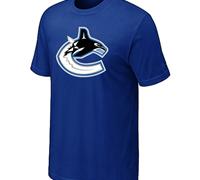 Cheap NHL Vancouver Canucks Blue Big & Tall Logo T-Shirt For Sale