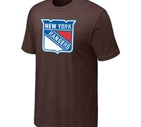 Cheap NHL New York Rangers Big & Tall Logo Brown T-Shirt For Sale