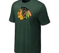 Cheap NHL Chicago Blackhawks Big & Tall Logo D.Green T-Shirt For Sale