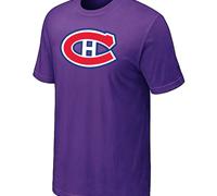 Cheap NHL Montr??al Canadiens Big & Tall Logo Purple T-Shirt For Sale