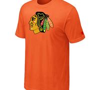 Cheap NHL Chicago Blackhawks Big & Tall Logo Orange T-Shirt For Sale