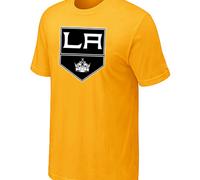 Cheap NHL Los Angeles Kings Big & Tall Logo Yellow T-Shirt For Sale