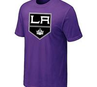 Cheap NHL Los Angeles Kings Big & Tall Logo Purple T-Shirt For Sale